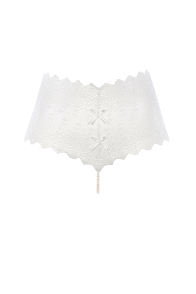 BRACLI 2640 Perlenstring BRACLI Geneva Panty S - XL, in schwarz und natur