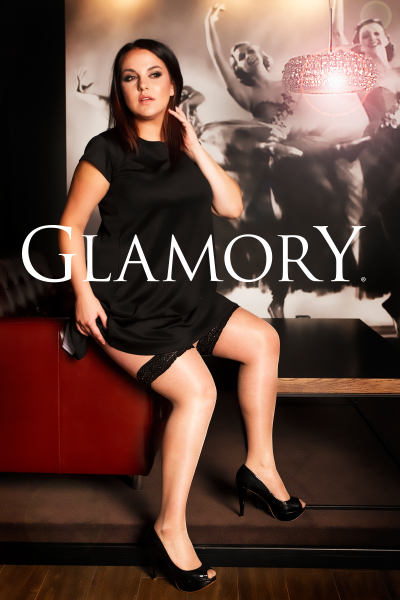 GLAMORY Allure 20 Halterlose Strümpfe schwarz-make up Gr. 40 - 62 G-50112