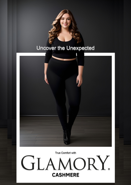 GLAMORY Straumpfhose cashmere schwarz Gr. 40 - 62 G-50701