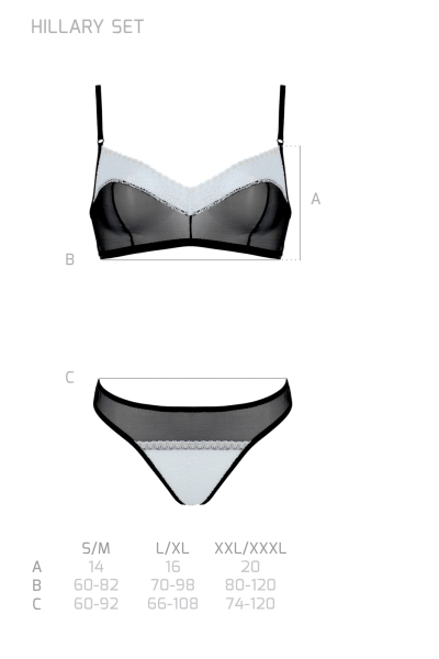 AVANUA 10225 BH Set mit String HILLARY S/M, L/XL, XXL/XXXL