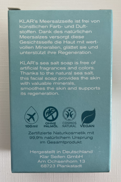 KLAR'S Klassiker Gesichtsseifen - Meersalz