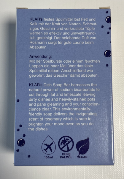 KLAR'S Festes Spülmittel 100g