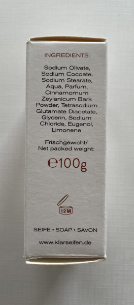 Geschenk Set Seifensäckchen & Klar's Zimtseife