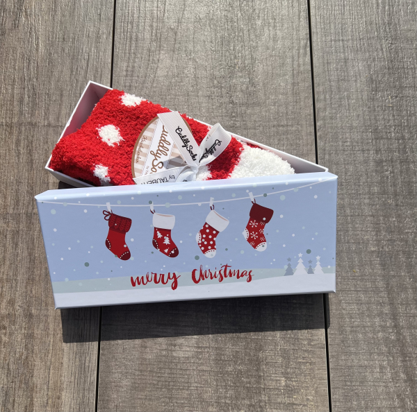 TAUBERT 242183588 KUSCHELSOCKEN X-Mas Presents Sox in Box 1 Paar