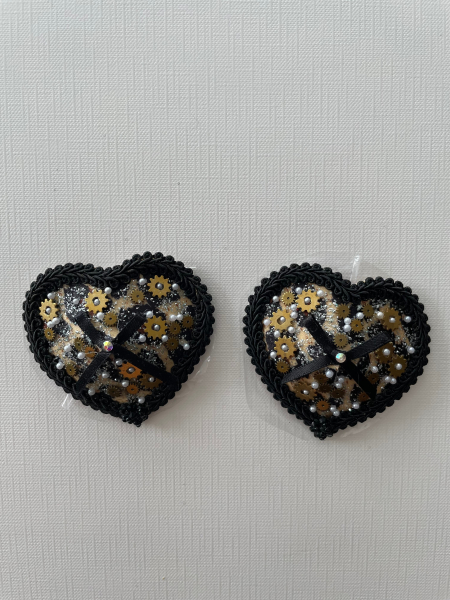 Pasties HERZ 1 Paar - Nr. 114 - selbstklebend und wiederverwendbar