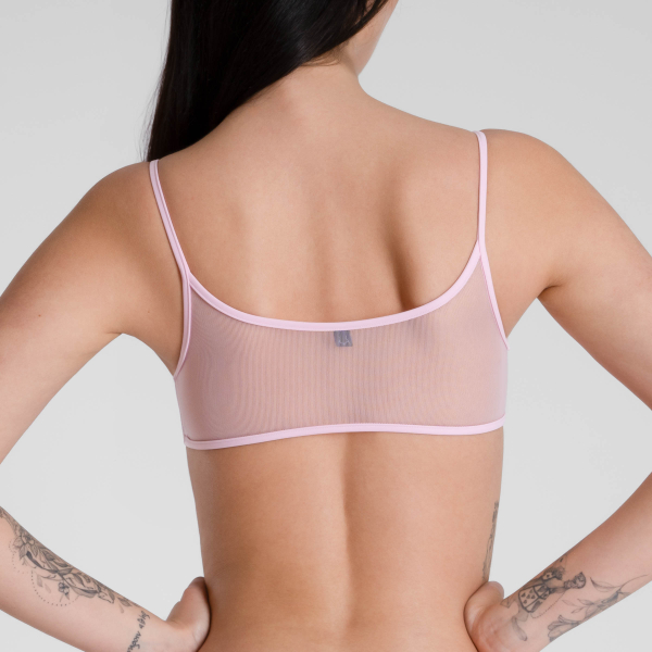 LUCKY CHEEKS Bralette / Bustier TRANSPARENT ROSE - LCCT014TR