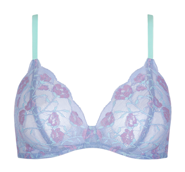 LISCA Gr. M SONDERPREIS 060533 RAINBOW Soft BH mit Spitze lavender blue LR