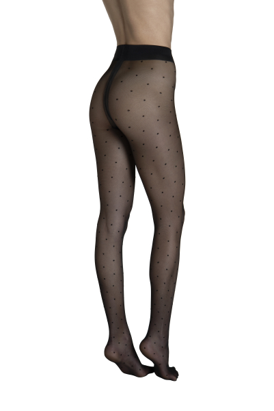 LISCA 050023 Fashion Net Dot Strumpfhose S-XL schwarz 02