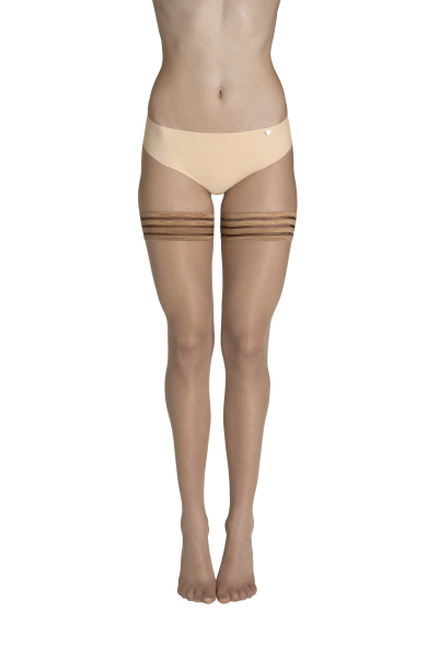 LISCA 050024 Hold Up 15 Halterlose Strümpfe S-L beige 22