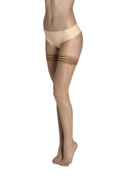 LISCA 050024 Hold Up 15 Halterlose Strümpfe S-L beige 22