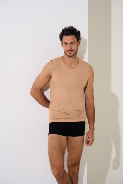 LISCA 031012 ODYSSEUS Unterhemd V-Ausschnitt S-XXXL beige 18