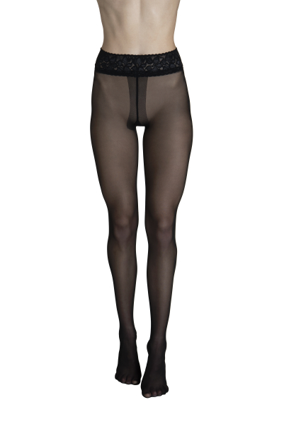 LISCA 050018 Selection 30 Strumpfhose mit Spitzenbund S-XL schwarz 02