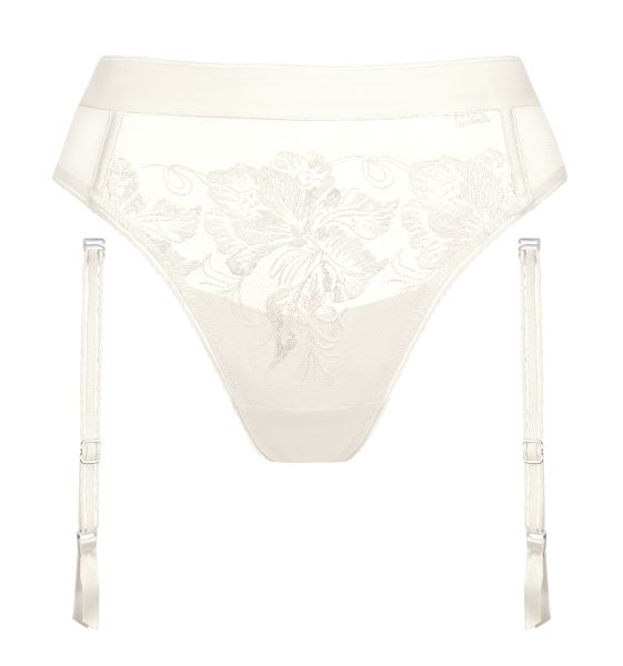LISCA 012372 EMINENCE Brasilslip mit Strumpfhalter 36-44 crystal ecru CU
