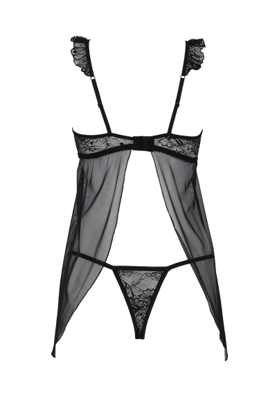 AVANUA 10219 Negligee MILAGROS schwarz S/M, L/XL