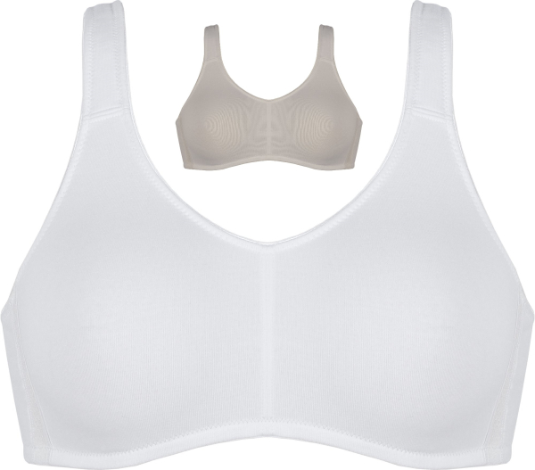 NATURANA 5245 Soft BH Entlastungsträger 80 - 105, B - D  weiß light beige