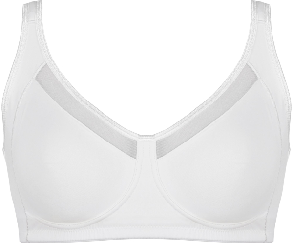 NATURANA 5504 Soft BH mit Mesh 70 - 105, B - F weiß schwarz