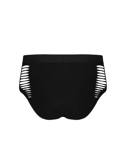 OBSESSIVE 21057 Slip S/M/L elastisch mit Cutouts schwarz