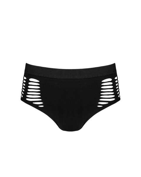 OBSESSIVE 21057 Slip S/M/L elastisch mit Cutouts schwarz