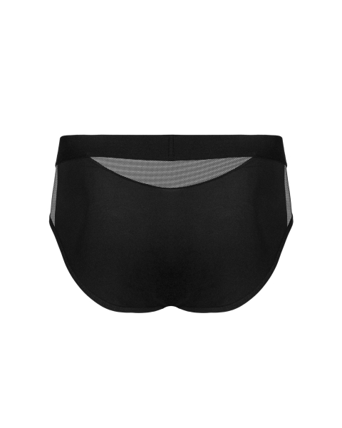 OBSESSIVE 21023 Boldero Slip S/M, L/XL schwarz mit Netz