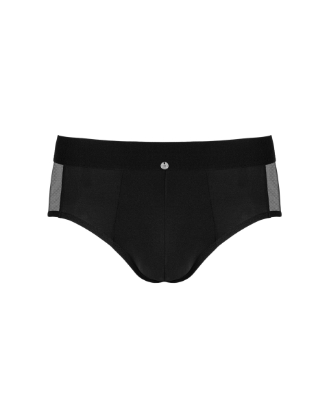 OBSESSIVE 21023 Boldero Slip S/M, L/XL schwarz mit Netz