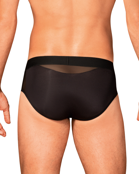 OBSESSIVE 21023 Boldero Slip S/M, L/XL schwarz mit Netz