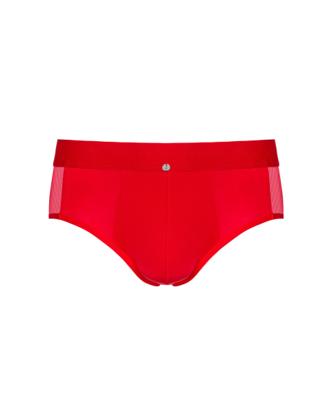OBSESSIVE 21024 Boldero Slip S/M, L/XL rot mit Netz