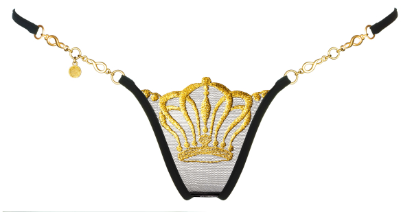 LUCKY CHEEKS Luxury String QUEEN OF LOVE Black Edition - LC152QLB