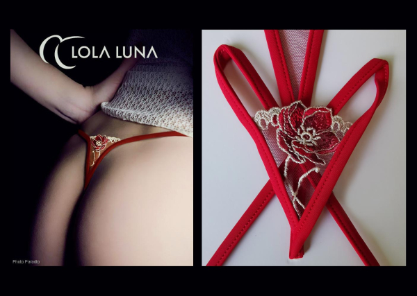 LOLA LUNA String ROUJA open S M L XL