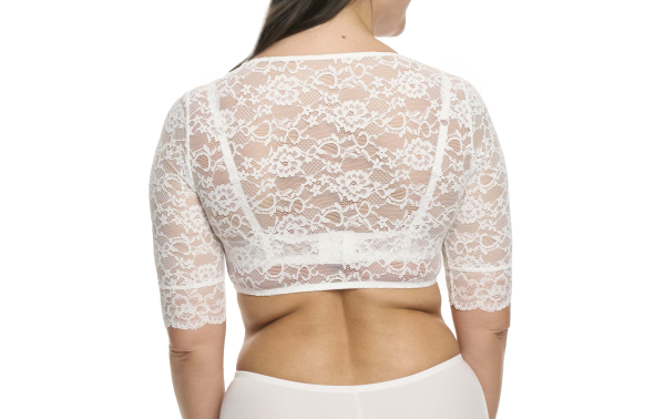 SUSA 5568 Dirndlbluse halbarm Gr. 30 - 48 ivory 002