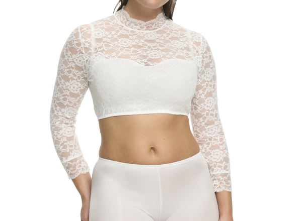 SUSA 5569 Dirndlbluse 3/4 Arm Gr. 32 - 46 ivory 002