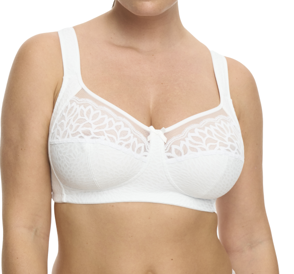 SUSA 8238 Soft BH mit Spitze ohne Bügel 80-100, B-F weiß 003