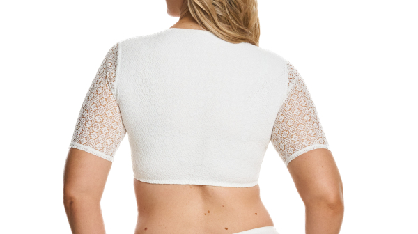 SUSA 5575 Dirndlbluse halbarm Gr. 32 - 48 ivory 002