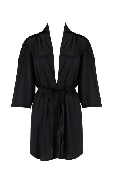CASMIR 10278 Peignoir / Kimono SYBILLA schwarz S/M, L/XL, XXL/XXXL