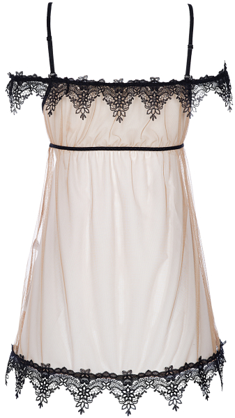 AXAMI 10029 Babydoll mit String S - XL beige V-8919