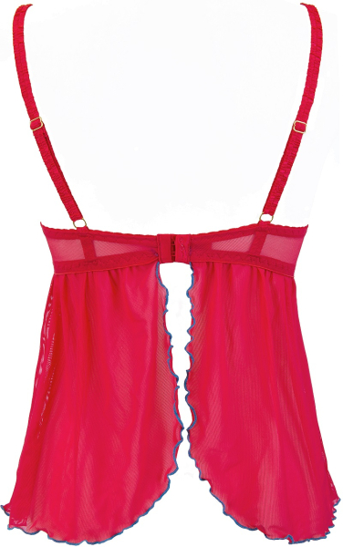 AXAMI 10179 Babydoll mit String S - XL rot V-9679