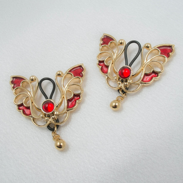SYLVIE MONTHULE Brustschmuck RED BUTTERFLY AS104