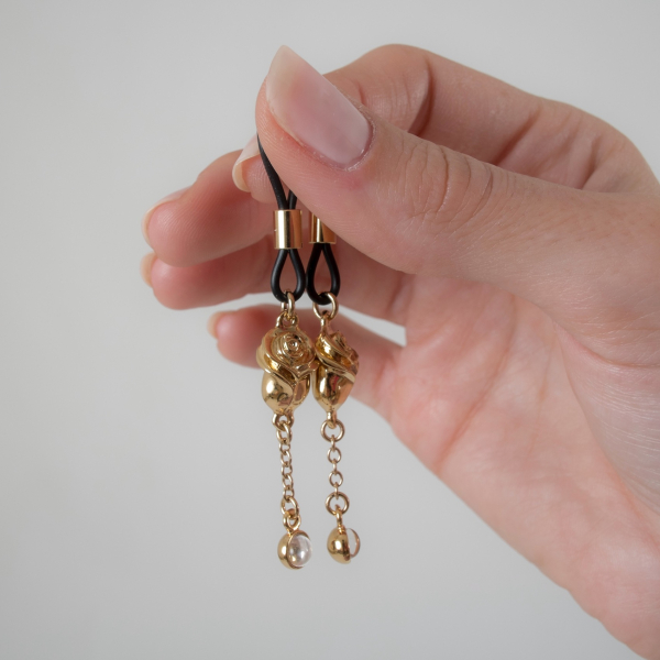 SYLVIE MONTHULE filigraner Brustschmuck AS124 ROSES gold
