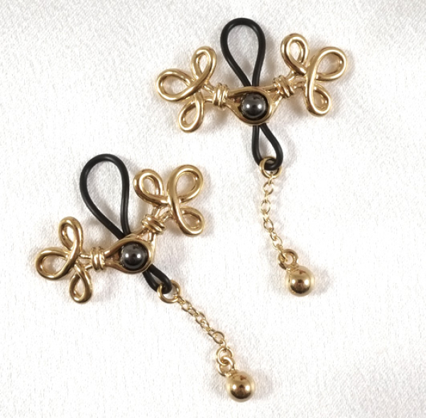SYLVIE MONTHULE filigraner Brustschmuck AS40 gold 
