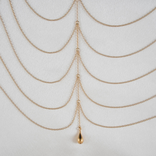 SYLVIE MONTHULE Körperkette / Brustschmuck BUS40 gold