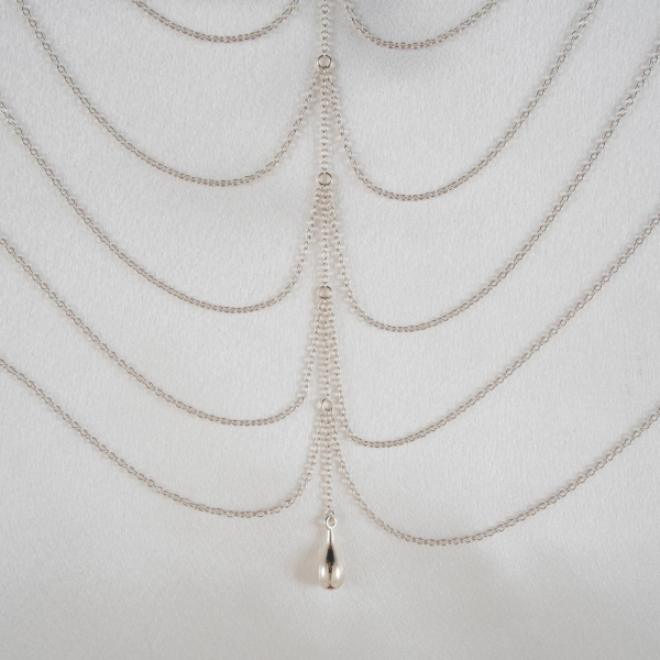 SYLVIE MONTHULE Körperkette / Brustschmuck BUS41 silber