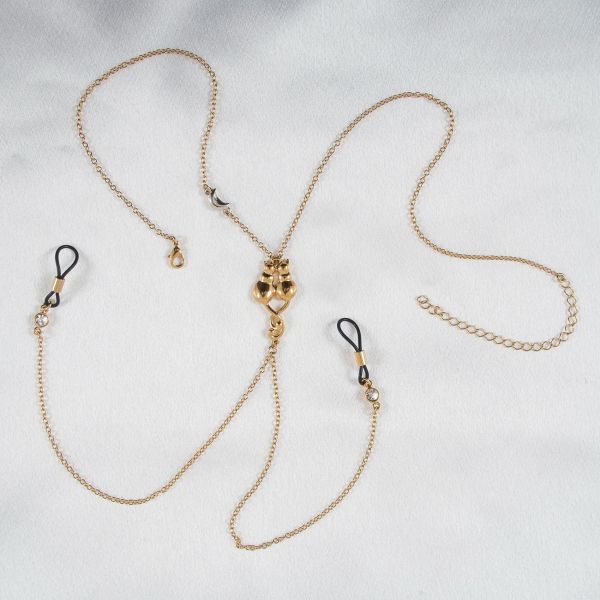 SYLVIE MONTHULE Halskette / Brustschmuck COS116 CAT's gold