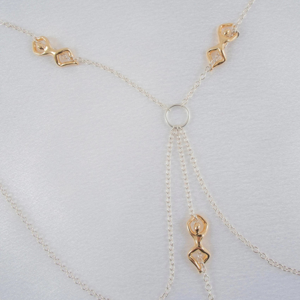 SYLVIE MONTHULE Halskette / Brustschmuck COS83 "CLIMBERS"