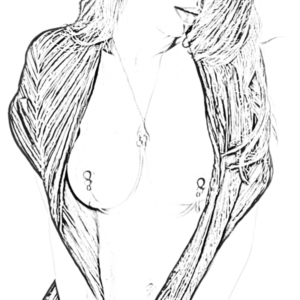 SYLVIE MONTHULE Halskette / Brustschmuck COS88 LADYLIKE gold