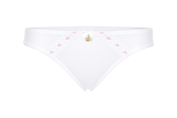 POMPÖÖS by Harald Glööckler h202 String 36-48 weiß-pink / weiß-gold
