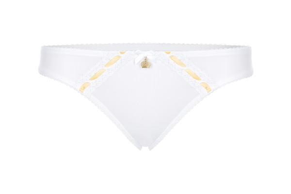 POMPÖÖS by Harald Glööckler h202 String 36-48 weiß-pink / weiß-gold