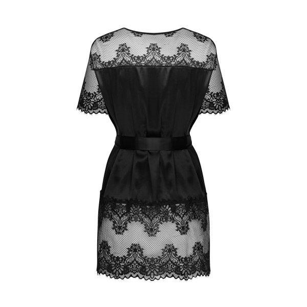 OBSESSIVE 21148 Peignoir / Kimono MADERRIS schwarz XS - XXL