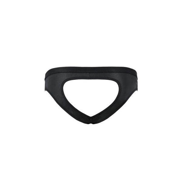 PASSION 041 Jock Slip Lederoptik S-XXXL schwarz PM10029