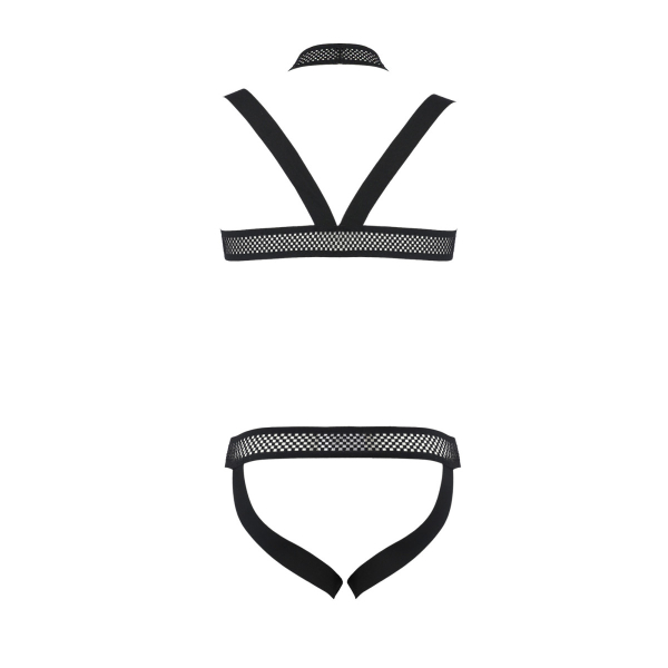 PASSION 043 Set Jock String und Gurt S-XXXL schwarz PM10005
