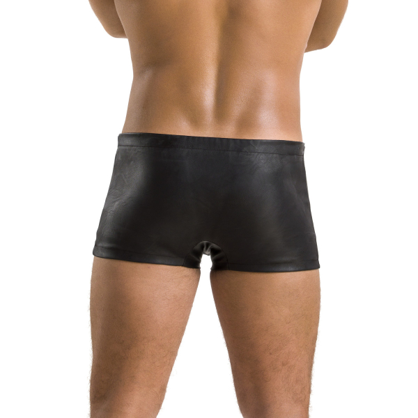 PASSION 048 Short / Pant Lederoptik mit Druckknöpfen