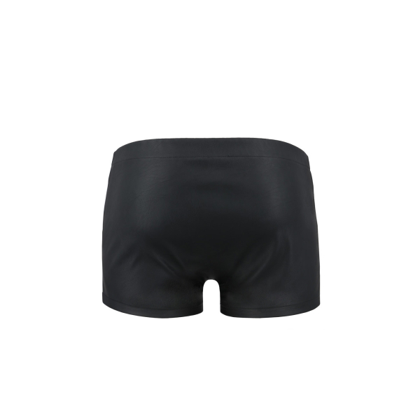 PASSION 048 Short / Pant Lederoptik mit Druckknöpfen